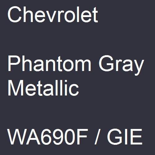 Chevrolet, Phantom Gray Metallic, WA690F / GIE.